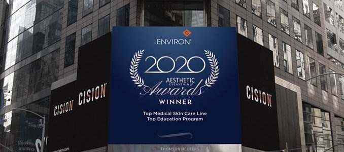 Environ Skin Care lights up Times Square