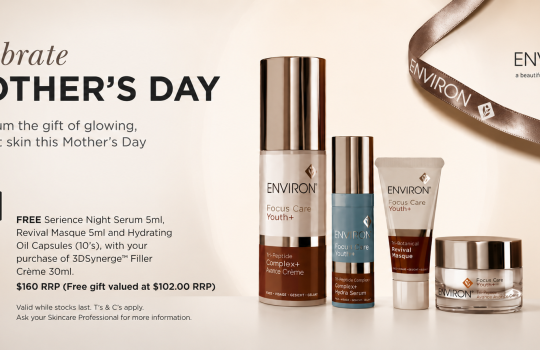 Environ’s Focus Care Youth+ range and receive a luxurious FREE gift pack